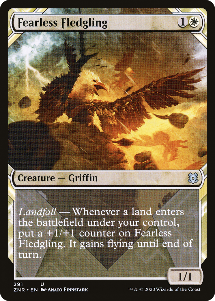 Fearless Fledgling (Showcase) (ZNR-291) - Zendikar Rising: (Showcase)