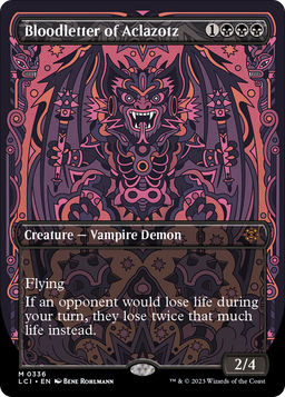 Bloodletter of Aclazotz (Borderless) (LCI-336) - The Lost Caverns of Ixalan Foil