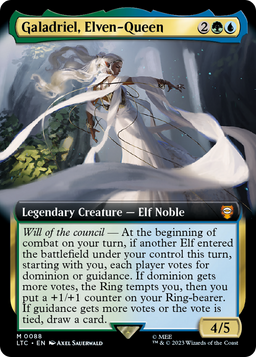 Galadriel, Elven-Queen (Extended Art) (LTC-088) - Tales of Middle-earth Commander: (Extended Art)