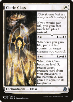 Cleric Class (LIST-006/281) - The List