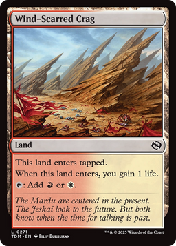 Wind-Scarred Crag (TDM-271) - Tarkir: Dragonstorm