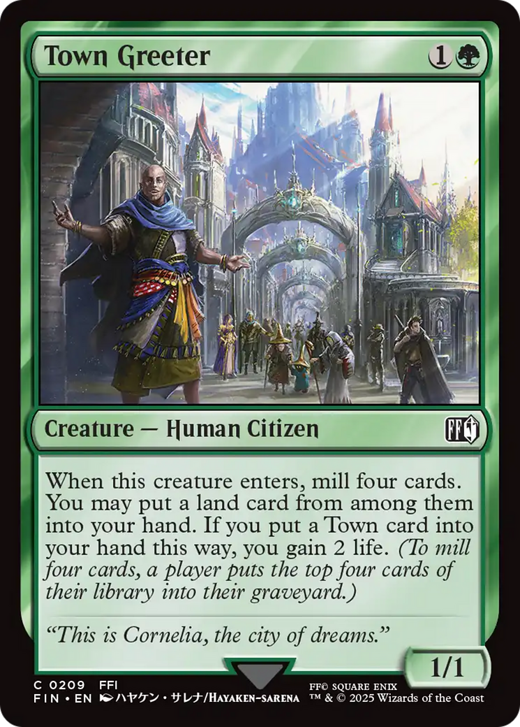 Town Greeter (FIN-209) - FINAL FANTASY Foil