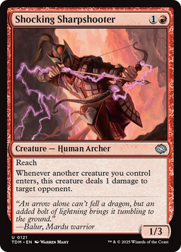 Shocking Sharpshooter (TDM-121) - Tarkir: Dragonstorm Foil