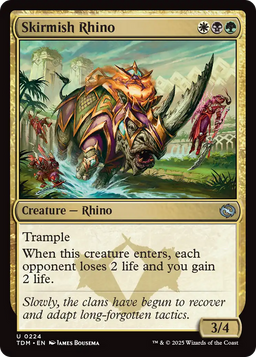 Skirmish Rhino (TDM-224) - Tarkir: Dragonstorm Foil