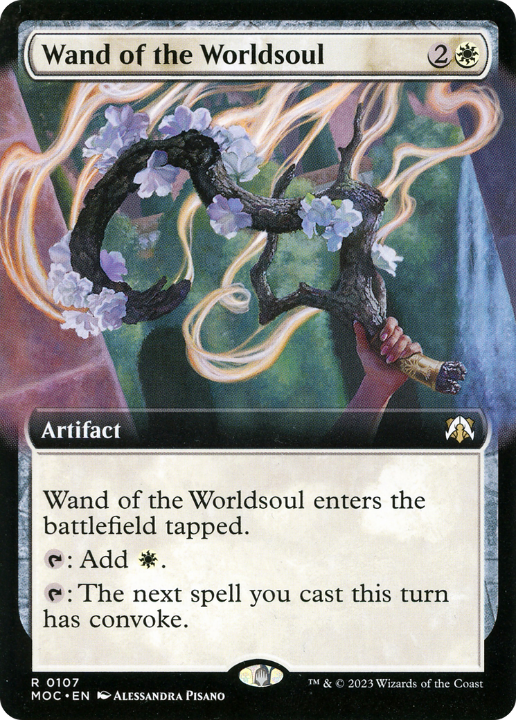 Wand of the Worldsoul (Extended Art) (MOC-107) - March of the Machine Commander: (Extended Art)
