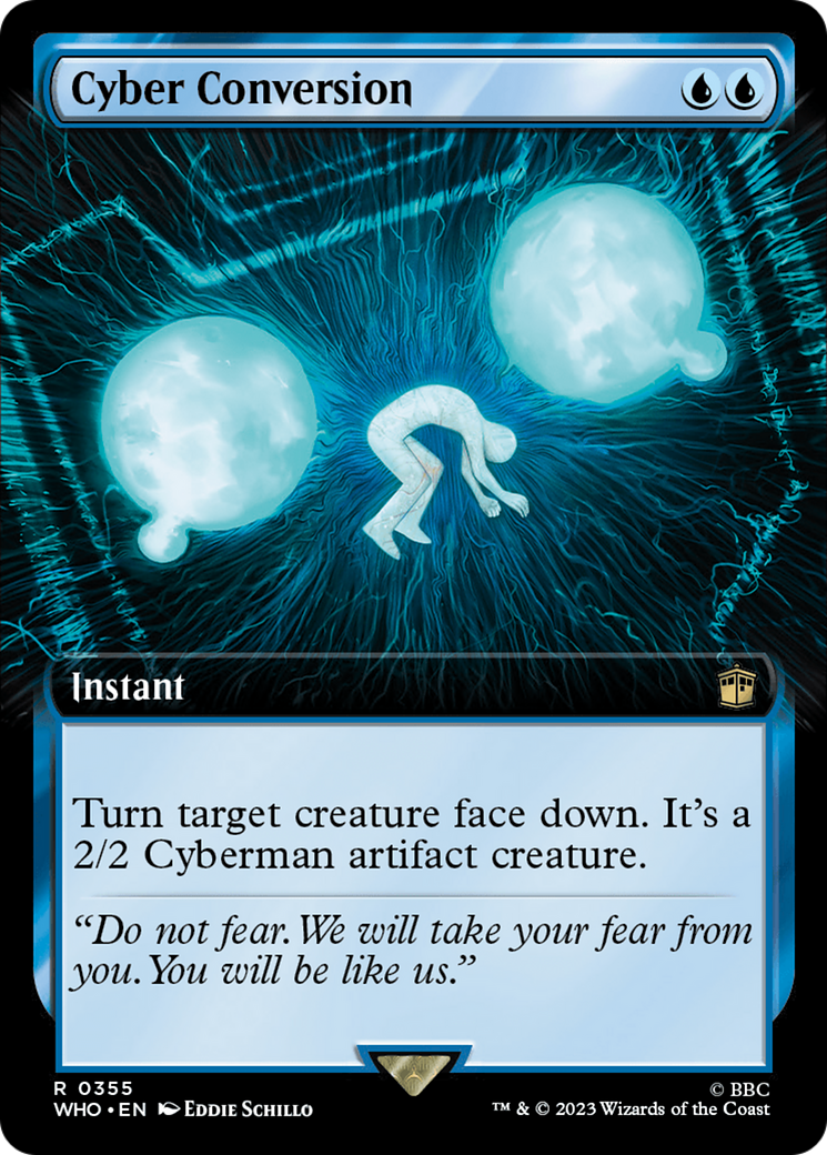 Cyber Conversion (Extended Art) (WHO-355) - Doctor Who: (Extended Art) Foil