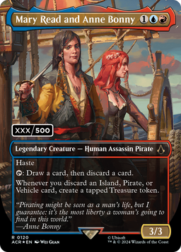 Mary Read and Anne Bonny (English) (Serial Numbered) (ACR-120) - Assassin's Creed (Borderless) Foil