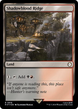 Shadowblood Ridge (Surge Foil) (PIP-816) - Fallout Foil