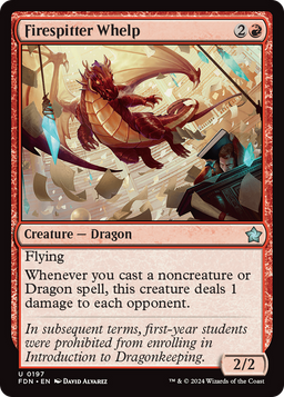 Firespitter Whelp (FDN-197) - Foundations Foil