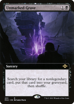 Unmarked Grave (Extended Art) (MH2-453) - Modern Horizons 2: (Extended Art) Foil