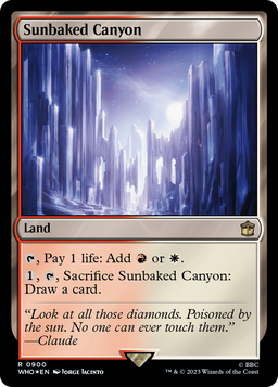 Sunbaked Canyon (Surge Foil) (WHO-900) - Doctor Who Foil