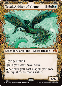 Teval, Arbiter of Virtue (Showcase) (TDM-319) - Tarkir: Dragonstorm: (Showcase) Foil