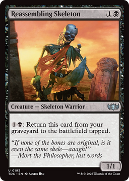 Reassembling Skeleton (TDC-195) - Commander: Tarkir: Dragonstorm