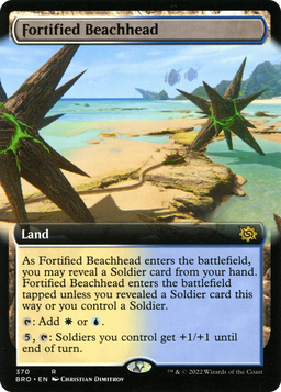 Fortified Beachhead (Extended Art) (BRO-370) - The Brothers' War: (Extended Art)