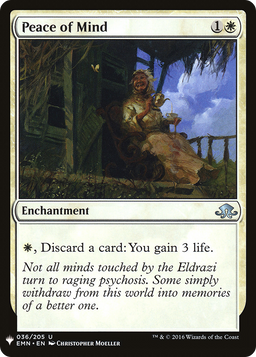 Peace of Mind (LIST-036) - The List