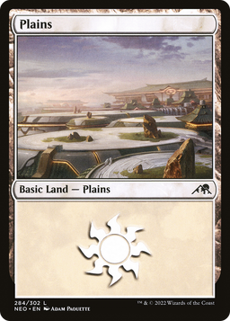 Plains (284) (NEO-284) - Kamigawa: Neon Dynasty Foil