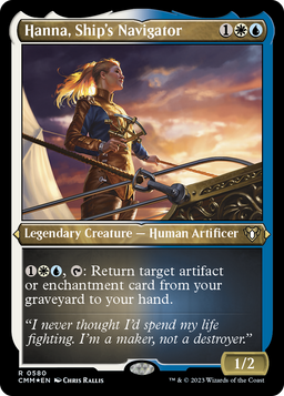 Hanna, Ship's Navigator (CMM-580) - Commander Masters Etched Foil