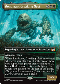 Rendmaw, Creaking Nest (Borderless) (DSC-005) - Duskmourn: House of Horror Commander
