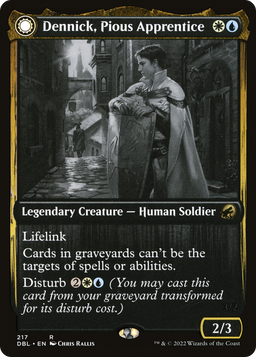 Dennick, Pious Apprentice (DBL-217) - Innistrad: Double Feature: (Double Faced Transform)