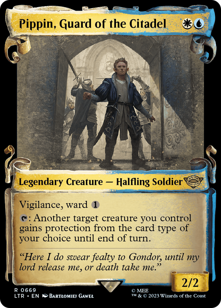 Pippin, Guard of the Citadel (Showcase Scrolls) (LTR-669) - The Lord of the Rings: Tales of Middle-earth: (Showcase)