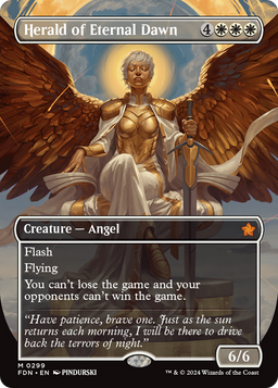 Herald of Eternal Dawn (Borderless) (FDN-299) - Foundations