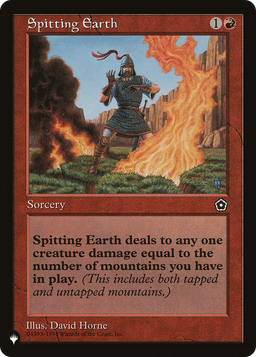 Spitting Earth (LIST-P02-116) - The List