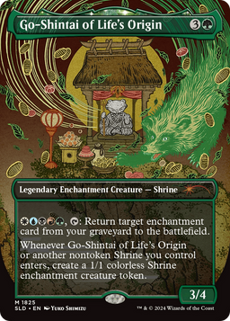 Go-Shintai of Life's Origin (Rainbow Foil) (SLD-1825) - Secret Lair Drop: (enchantment) (Borderless) Foil