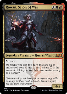 Rowan, Scion of War (WOE-211) - Wilds of Eldraine Foil