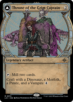 Throne of the Grim Captain (Showcase) (LCI-313) - The Lost Caverns of Ixalan: (Showcase)