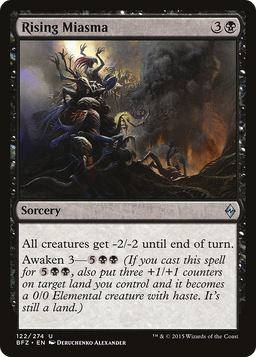 Rising Miasma (BFZ-122) - Battle for Zendikar Foil