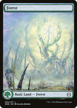 Forest (266) - Full Art (ONE-266) - Phyrexia: All Will Be One Foil