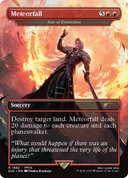 Meteorfall - Star of Extinction (SLD-1862) - Secret Lair Drop / Meteorfall (Borderless)