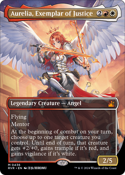 Aurelia, Exemplar of Justice (Anime Borderless) (RVR-436) - Ravnica Remastered