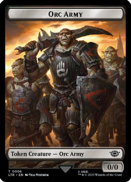 Orc Army (0006) // Food (0010) Double-Sided Token (LTR-6 // 10) - The Lord of the Rings: Tales of Middle-earth Foil