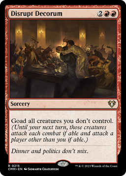 Disrupt Decorum (CMM-215) - Commander Masters