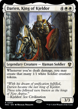 Darien, King of Kjeldor (MKC-059) - Murders at Karlov Manor Commander