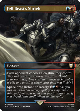 Fell Beast's Shriek (Borderless) (LTC-508) - Tales of Middle-earth Commander Foil