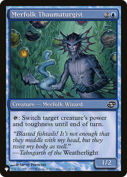 Merfolk Thaumaturgist (LIST-PLC-56) - The List: (colorshifted)