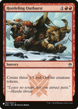 Hordeling Outburst (LIST-A25-134) - The List