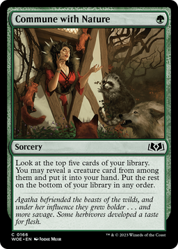 Commune with Nature (WOE-166) - Wilds of Eldraine