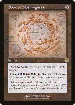 Door to Nothingness (Schematic) (BRR-077) - The Brothers' War Retro Artifacts Foil