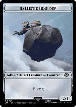 Ballistic Boulder // Food (0022) Double-Sided Token (Surge Foil) (LTR-21 // 22) - The Lord of the Rings: Tales of Middle-earth Foil