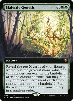 Majestic Genesis (Extended Art) (CLB-590) - Commander Legends: Battle for Baldur's Gate: (Extended Art)