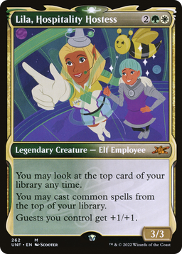 Lila, Hospitality Hostess (Showcase) (UNF-262) - Unfinity: (Showcase) Foil