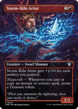 Storm-Kiln Artist (Borderless) (CMM-644) - Commander Masters
