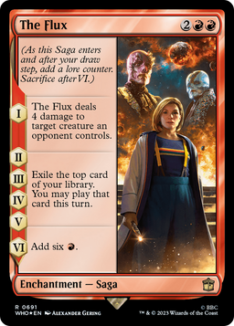 The Flux (Surge Foil) (WHO-691) - Doctor Who Foil