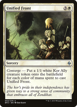 Unified Front (BFZ-053) - Battle for Zendikar Foil