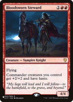 Bloodsworn Steward (LIST-022) - The List