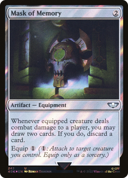 Mask of Memory (Surge Foil) (40K-243) - Warhammer 40,000 Commander Foil