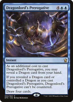 Dragonlord's Prerogative (DTK-052) - Dragons of Tarkir Foil